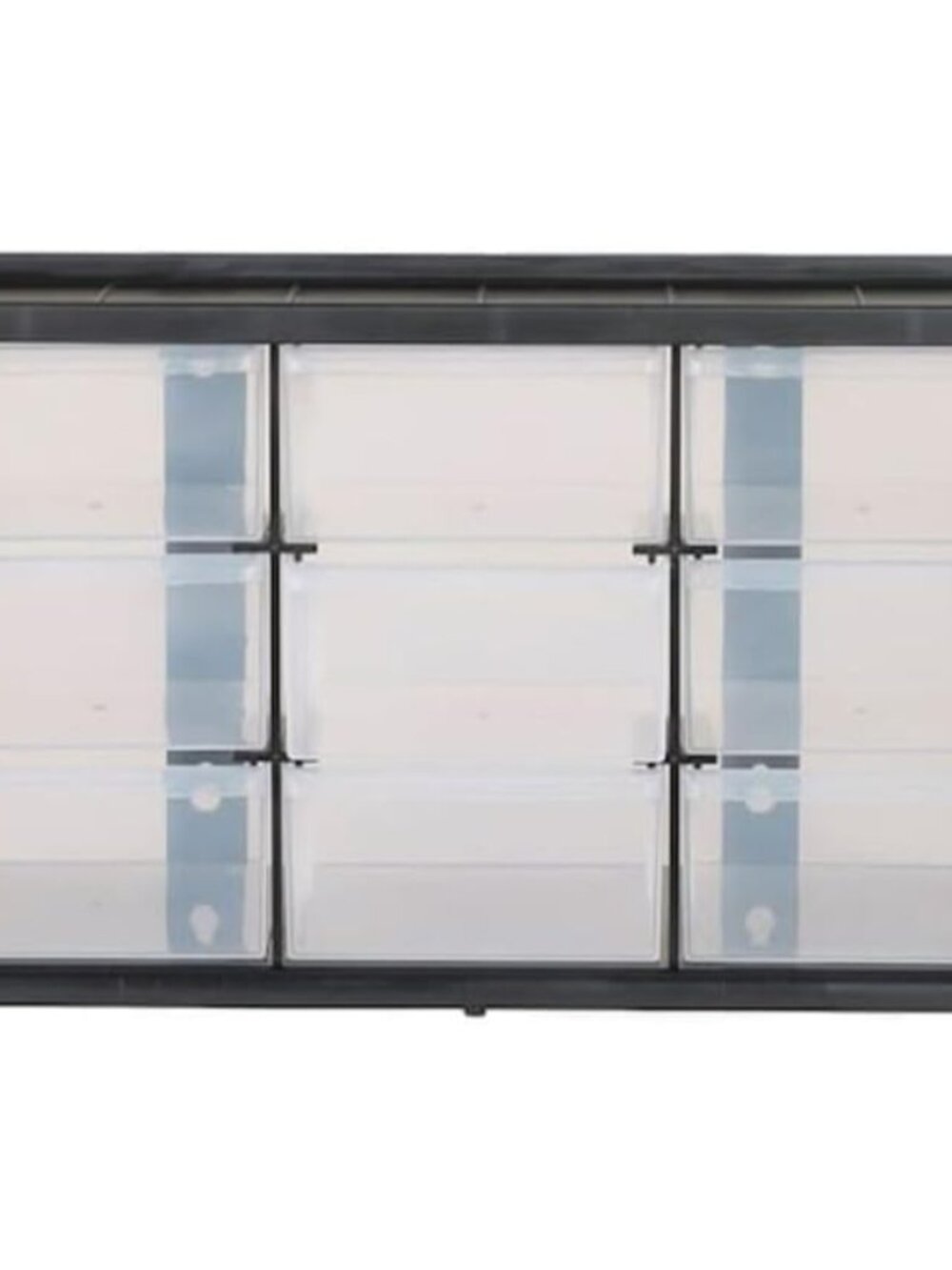 Plastic Storage Organizer Bin System, 9 Compartment, Modular, Home Office CMST4